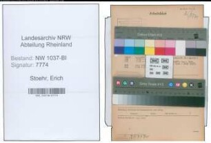 Entnazifizierung Erich Stoehr , geb. 23.02.1906 (Landessekretaer)