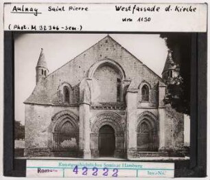 Aulnay, St. Pierre: Westfassade