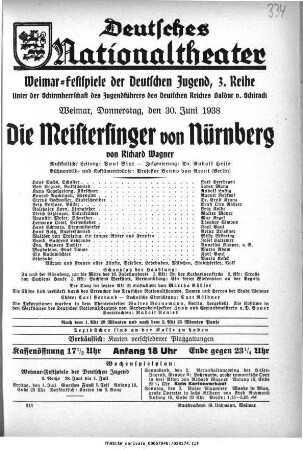 Die Meistersinger von Nürnberg