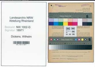 Entnazifizierung Wilhelm Dickens, geb. 28.06.1888 (Gastwirt)