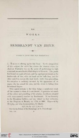 The Works of Rembrandt van Rhyn