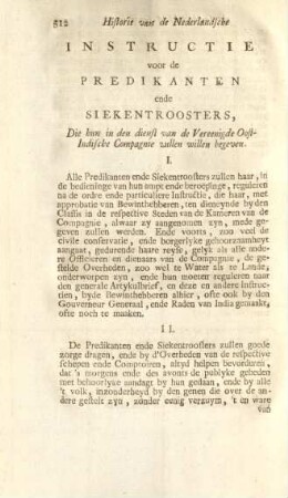 Instructie voor de predikanten ende siekentroosters, ...