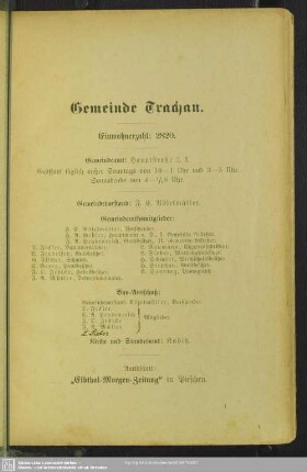 Gemeinde Trachau