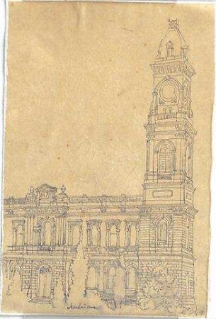 Zocher, Ernst; Adelaide (Australien); Postgebäude - Teilansicht
