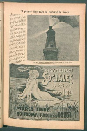El primer faro para la navegación aérea