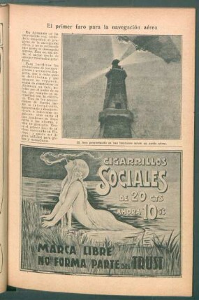 El primer faro para la navegación aérea