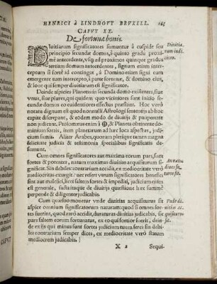 Caput XX. De fortunæ bonis.