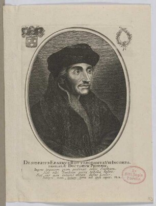 Bildnis des Desiderivs Erasmvs Rotterodamvs