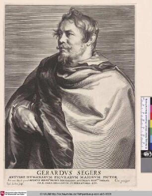 Gerardus Segers [Porträt des Malers Gerard Seghers; Gerard Seghers; Portret van de schilder Gerard Seghers]