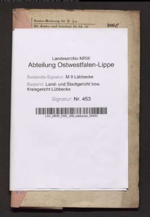 Erblasser: Clasing, Marie Sophie Dorothee: