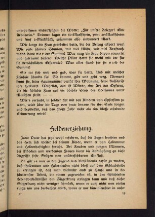 19-23, Heldenerziehung