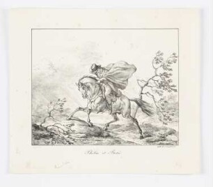Phébus et Borée, aus: "La Fontaines Fabeln"