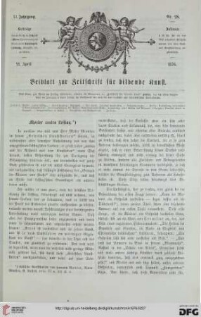 Heft 28 (21. April 1876)
