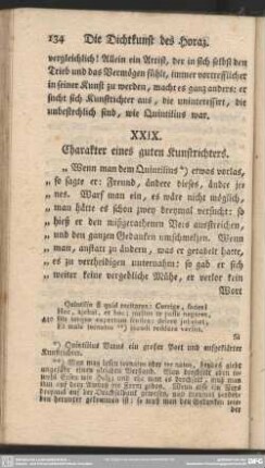 XXIX. Charakter eines guten Kunstrichters