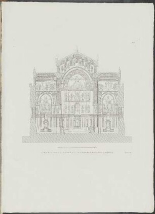 Pl. 68. Coupe Sur La Ligne A. B. Du Plan De L'Église Royale De Ste. Marie Nuova A Monreale.