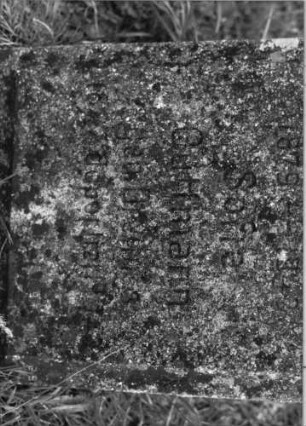 Grabstein 33 (Detailaufnahme 2)