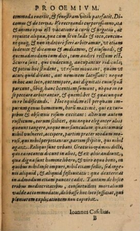 Jo. Casae V. Cl. Galateus, Seu De Morum Honestate, Et Elegantia