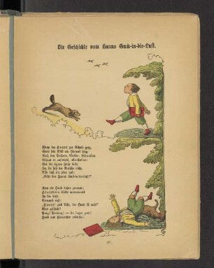 Die Geschichte vom Hanns Guck-in-die-Luft.