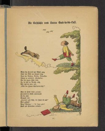 Die Geschichte vom Hanns Guck-in-die-Luft.