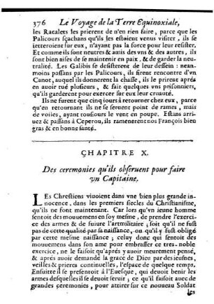 Des ceremonies qu'ils obseruent pour faire vn Capitaine.