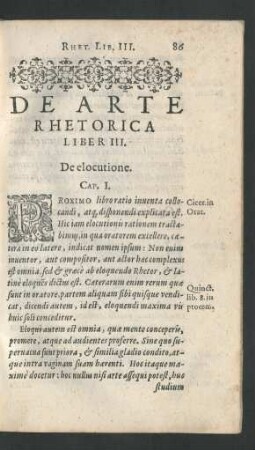 De Arte Rhetorica Liber III.
