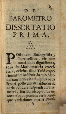 De Barometro dissertationes duae