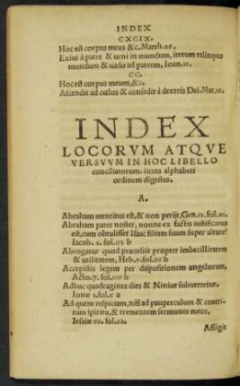 Index Locorum Atque Versuum ...