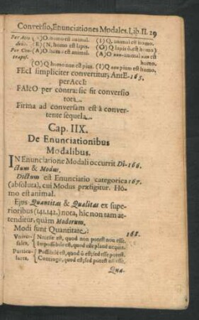 Cap. IIX. De Enunciationibus Modalibus.