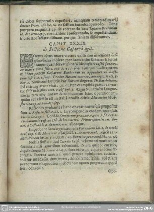 Caput XXXIX [XL]. de Sectione Caesarea agt