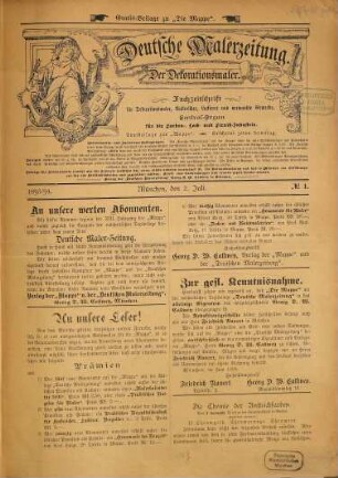 Die Mappe. Wochenausgabe, Deutsche Malerzeitung : Deutsche Maler- u. Lackiererzeitschrift. [13]. 1893/94
