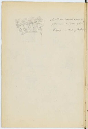 Mariä-Himmelfahrt-Kirche, Rufach: Detail (aus: Skizzen- und Fotoalbum 7)