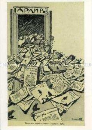 Postkartenmappe Geschichte der russischen Revolution