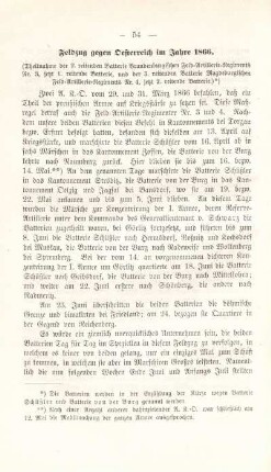 Feldzug gegen Oesterreich im Jahre 1866.