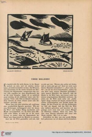 39: Über Malerei