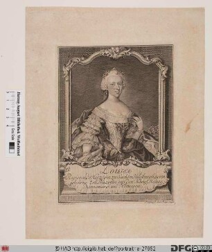 Bildnis Luise, Herzogin zu Sachsen-Hildburghausen, geb. kgl. Prinzessin von Dänemark