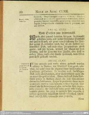 Artic. CLXII. Vom Stehlen zum drittenmal