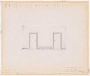 Reichsluftfahrtministerium, Berlin: Sitzungssaal Q1L, Garderobe: Grundriss 1:20