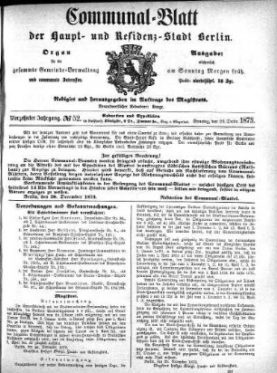 1873,52: No. 52, 28. Dezember 1873