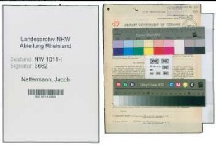 Entnazifizierung Jacob Nattermann , geb. 08.01.1888 (Strassenbahner)