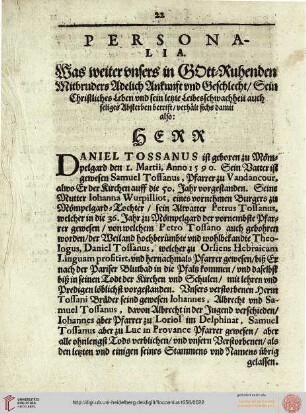 Personalia