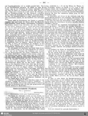 Elektrotechnische Plauderei (V)