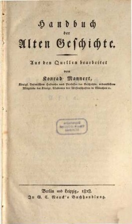 Handbuch der Alten Geschichte