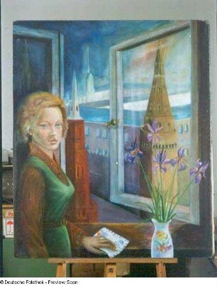 Mädchen am Fenster