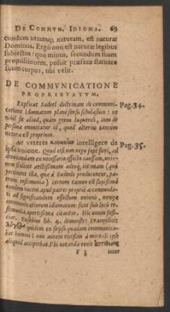 De Communicatione Proprietatum.