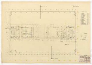 Hochschulbibliothek, Karlsruhe Neubau: Grundriss 3.OG Präsenzmagazin, 1:50