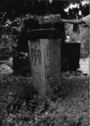Grabstein 1963 [Hahn S. 250 Grab-Nr. 2868]