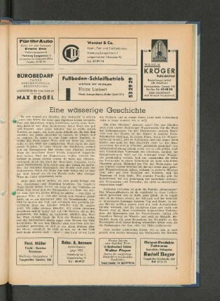 Eine wässerige Geschichte