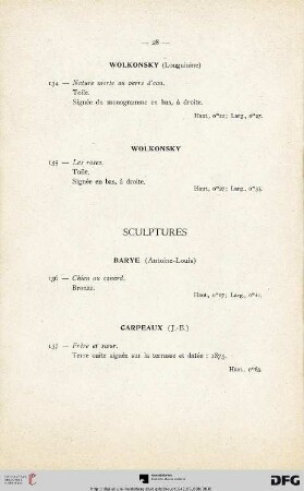 Sculptures (Nr. 136-137)