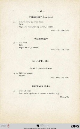 Sculptures (Nr. 136-137)