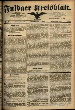 Ausgabe vom Donnerstag, den 17. Mai 1906.